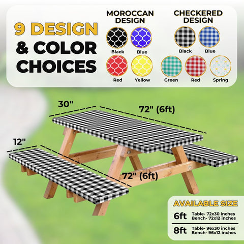 RNOONY bench covers 12x72 inches snugly fit benches and shield from dirt.