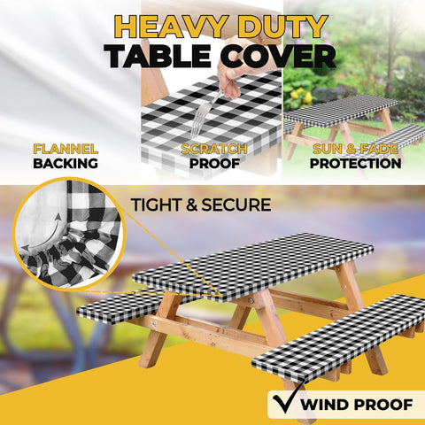 RNOONY windproof waterproof cover simplifies outdoor cleanup after meals.