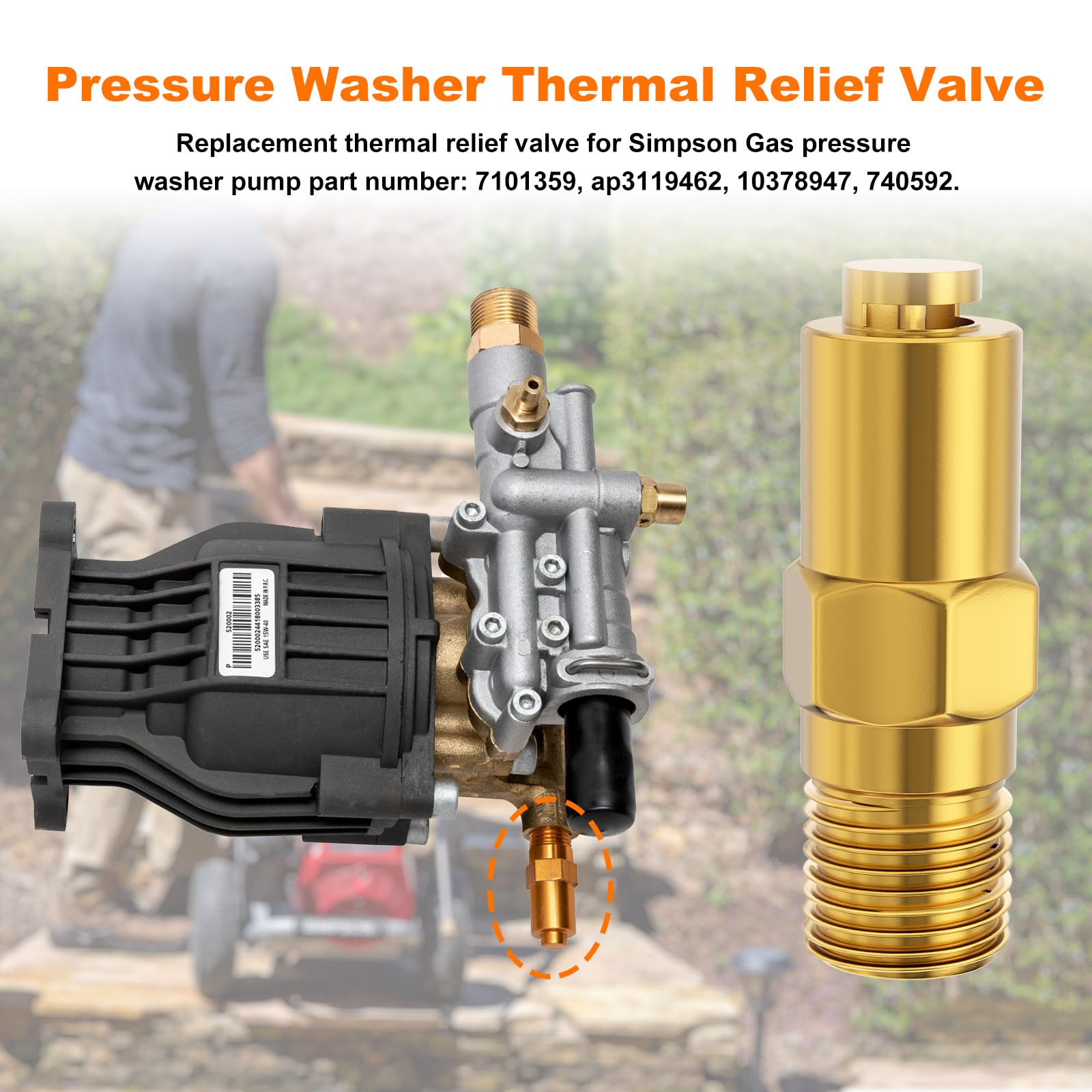 RO6G 7101359 valve side connection showing inlet/outlet ports for cooling flow.