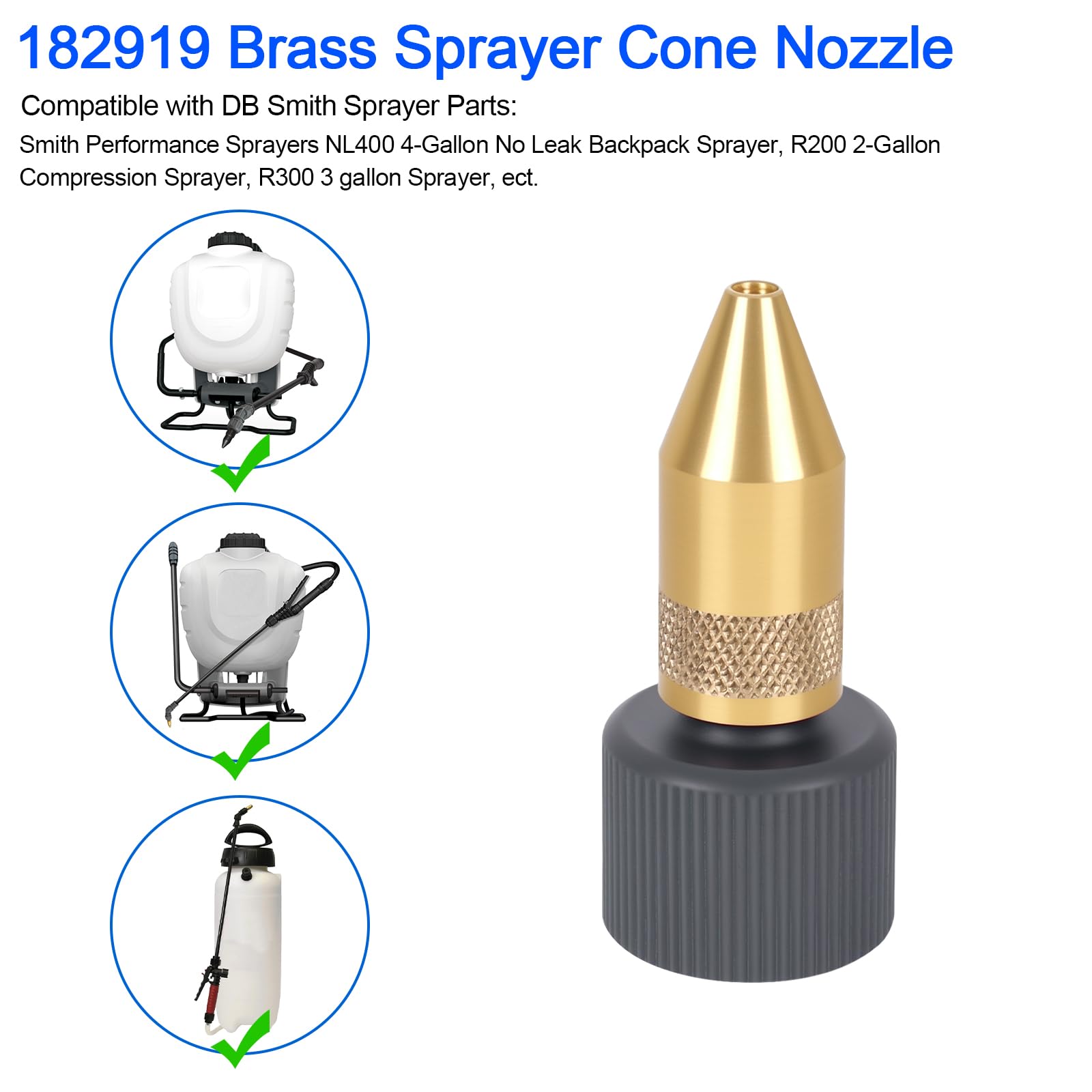 RO6G durable brass body nozzle designed for outdoor spraying tasks.