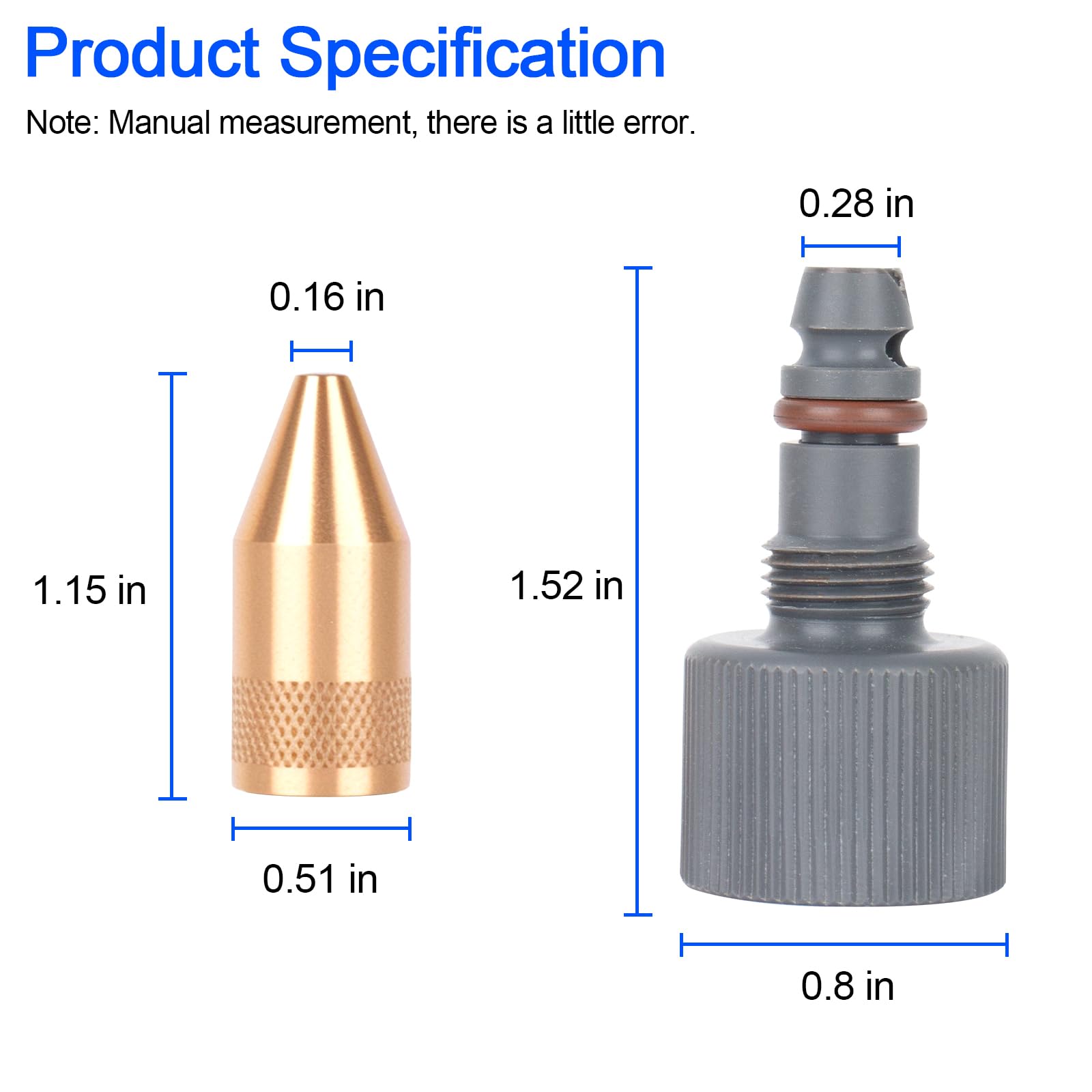 RO6G brass nozzle versus plastic nozzle comparison highlighting durability.
