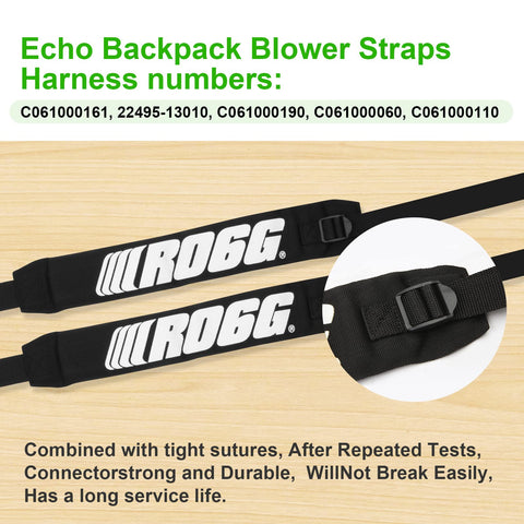 RO6G shoulder pads on straps provide breathable comfort for long use