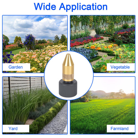 RO6G nozzle in use for patio cleaning and garden maintenance.