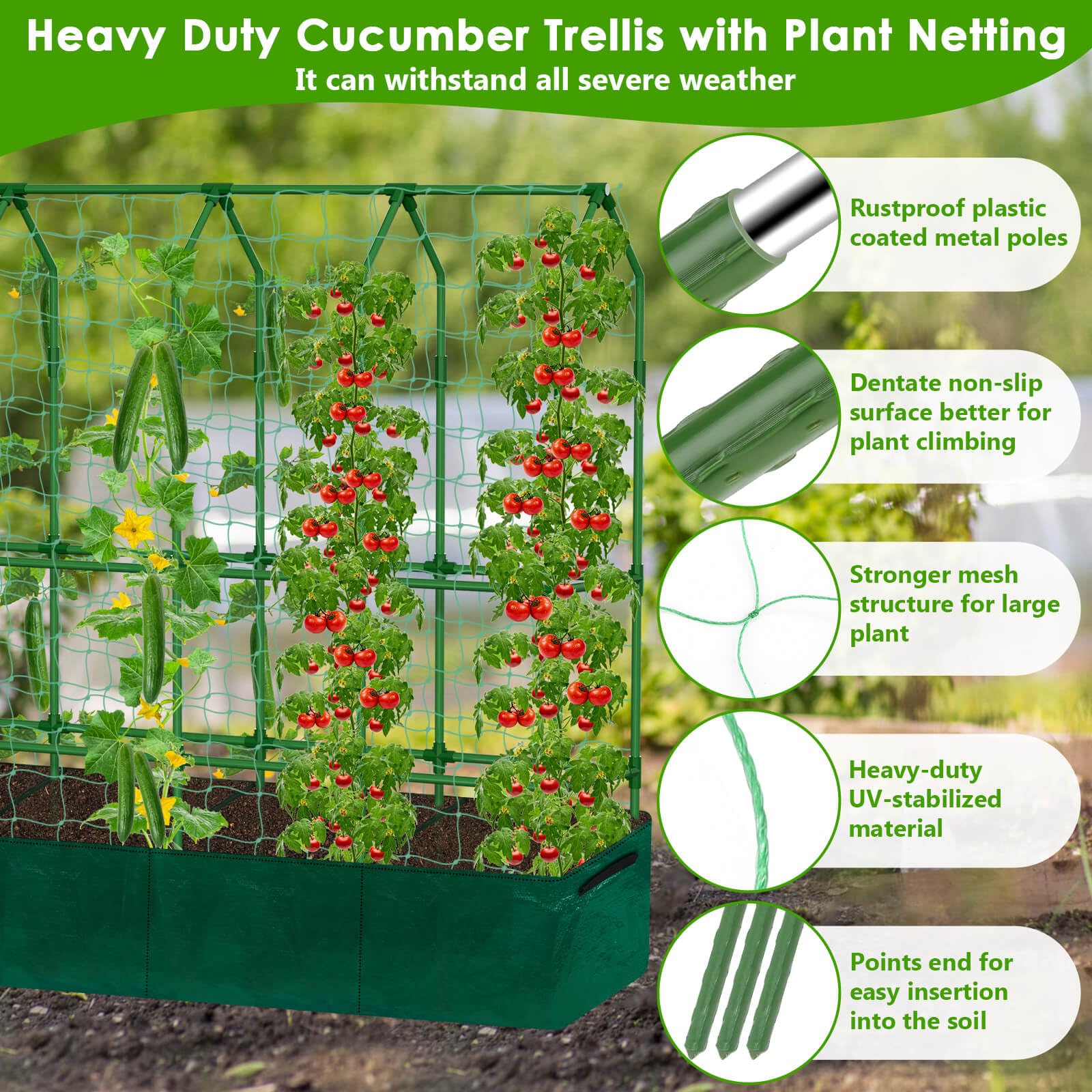 ROADPLUM 65ft twisted wire roll provides flexible trellis framing.