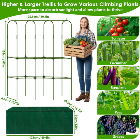 ROADPLUM space-saving design maximizes garden area for diverse crops