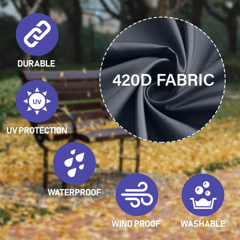 Roastove pressure washer cover with heavy-duty fabric and PU back coating for long-lasting protection.