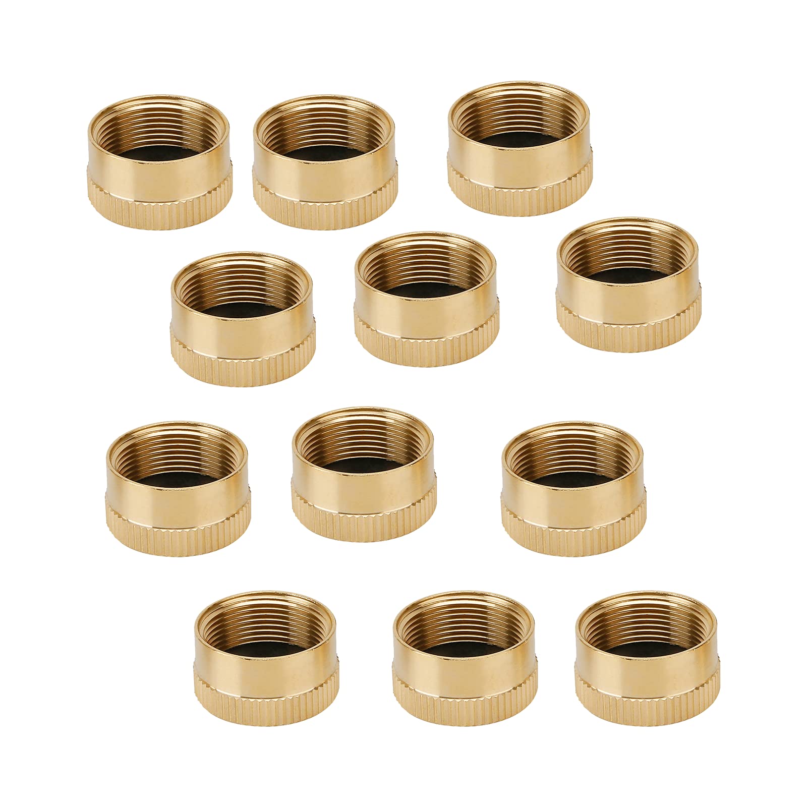Roastove solid brass cap on a 1lb propane tank for secure storage