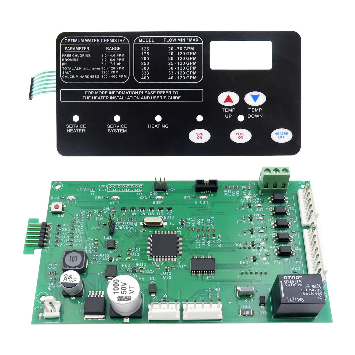 ROBOA 42002-0007S control board closeup, a compact replacement for MasterTemp heaters.
