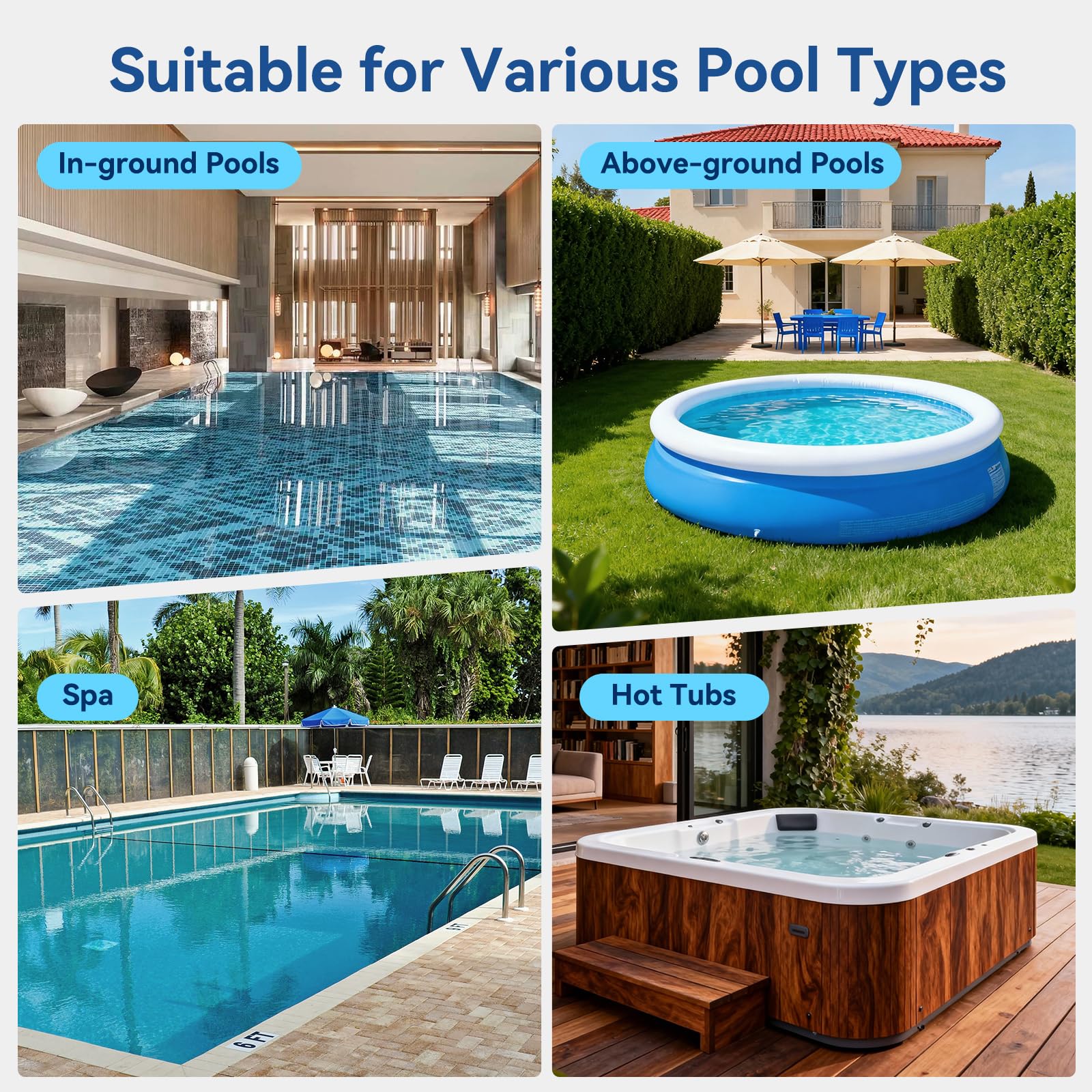 Robokleen blue pool cleaner ideal for above-ground and inground pools
