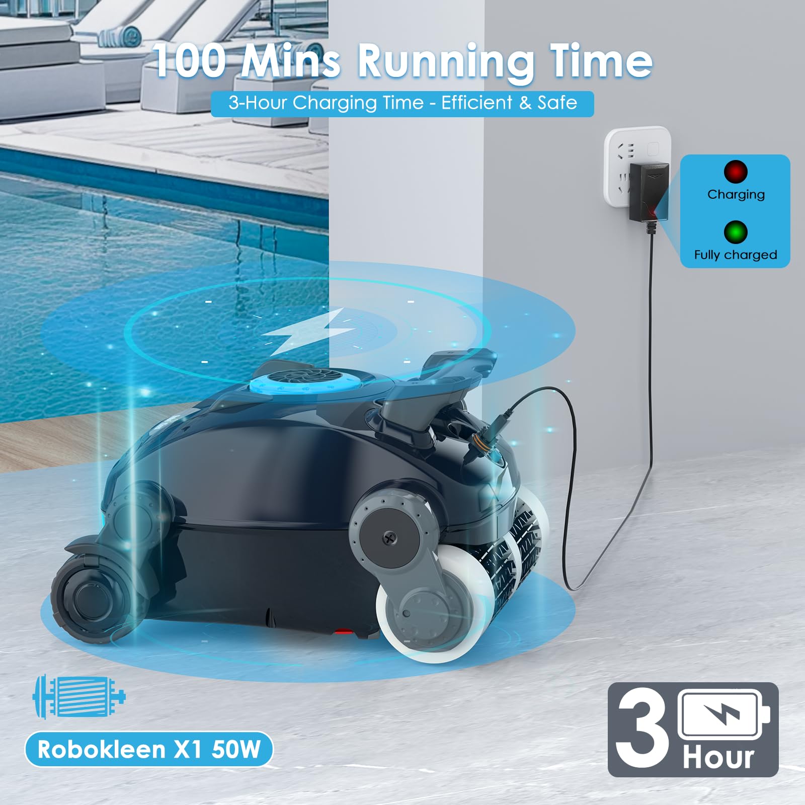 ROBOKLEEN X1 lightweight design making it easy to lift from water