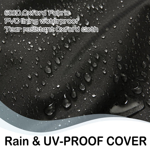 Top zipper and handle on Rockever cover enabling easy transport without removing the cover.
