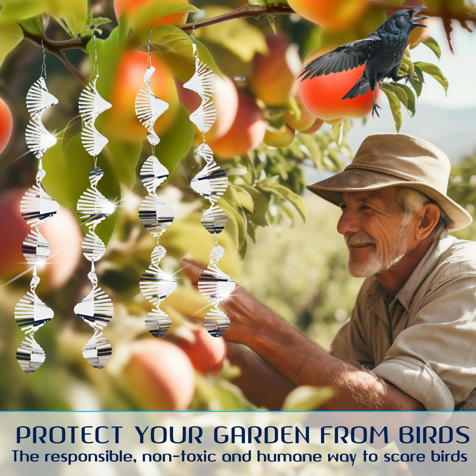 ROCKFEELTEE garden-patio-bird-deterrents protect decks while enhancing outdoor appeal