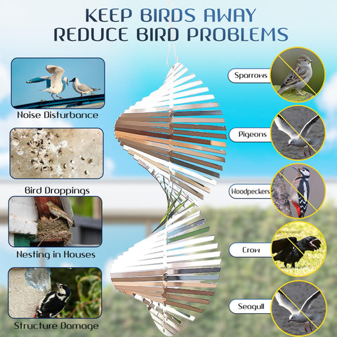 ROCKFEELTEE weatherproof-bird-deterrent withstands weather while keeping yards bird-free