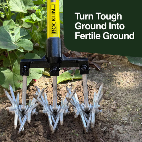 Rocklin Industry ergonomic handle design reduces bending during use