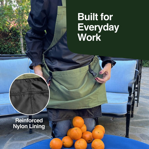 Rocklin Industry Gardening Apron with cross-back straps reducing shoulder strain