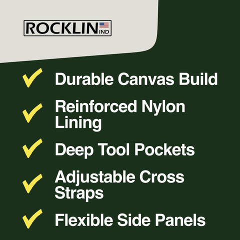 Rocklin Industry Gardening Apron versatile for gardening, harvesting, and weeding