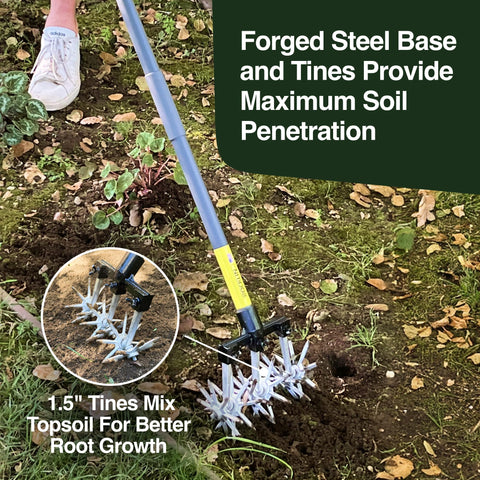 Rocklin Industry removable tines allow adjustable working widths