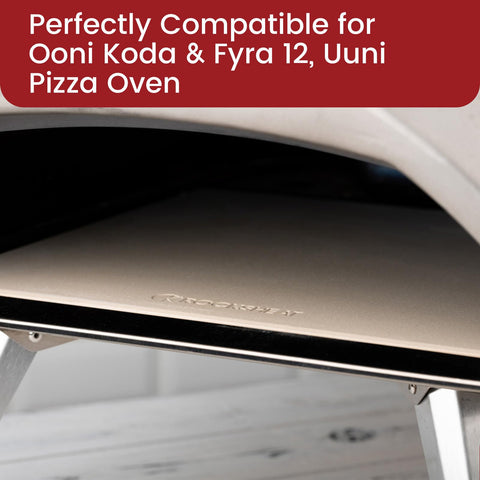 ROCKSHEAT crispy crust pizza stone demonstrates restaurant-quality results at home