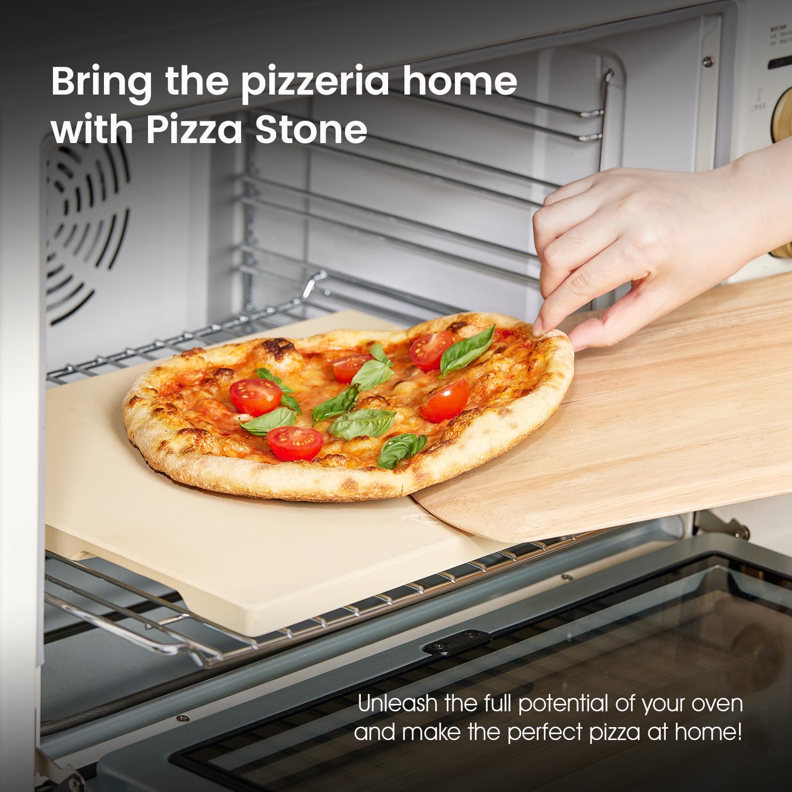 ROCKSHEAT food-grade stoneware ensures safe, odor-free baking.