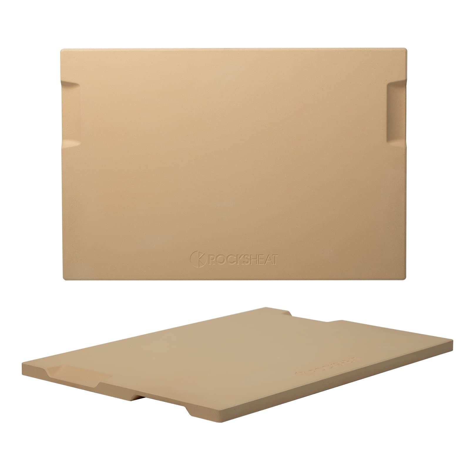 ROCKSHEAT 20x13 rectangle pizza stone for oven use with even heat distribution