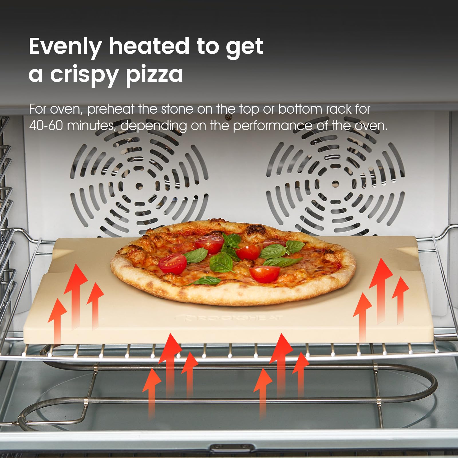 ROCKSHEAT pizza stone delivers crispy crust results