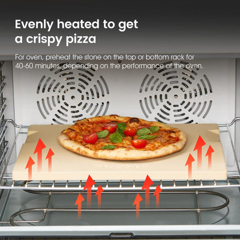 ROCKSHEAT pizza stone delivers crispy crust results