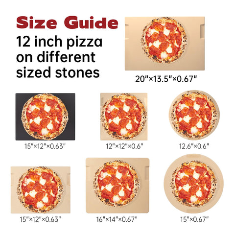 ROCKSHEAT pizza stone versatile for oven, grill, and BBQ