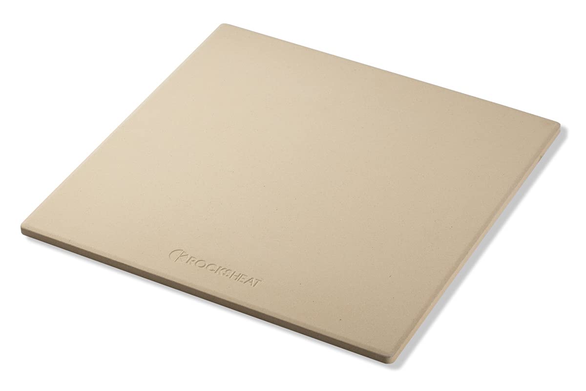 ROCKSHEAT square cordierite pizza stone for oven delivers even heat and crispy crust