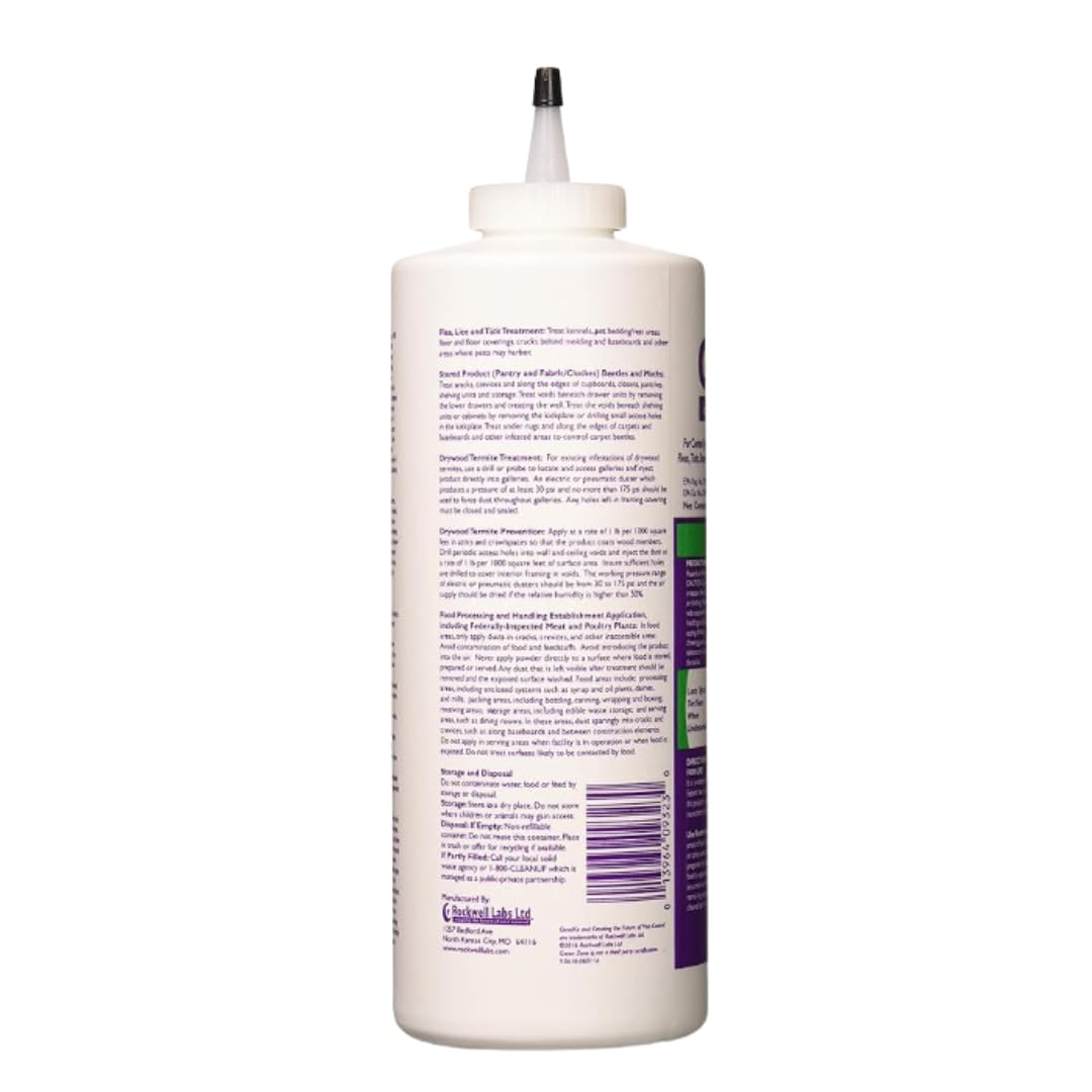 Rockwell Labs Cimexa Dust applied with a duster to cracks and voids.