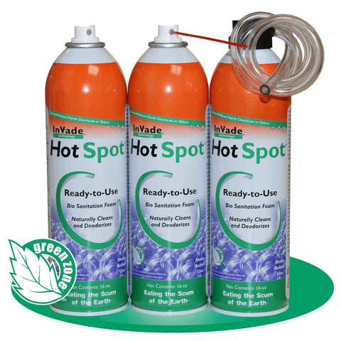 Rockwell Labs flexible extension tube enables foam application in tight spaces.