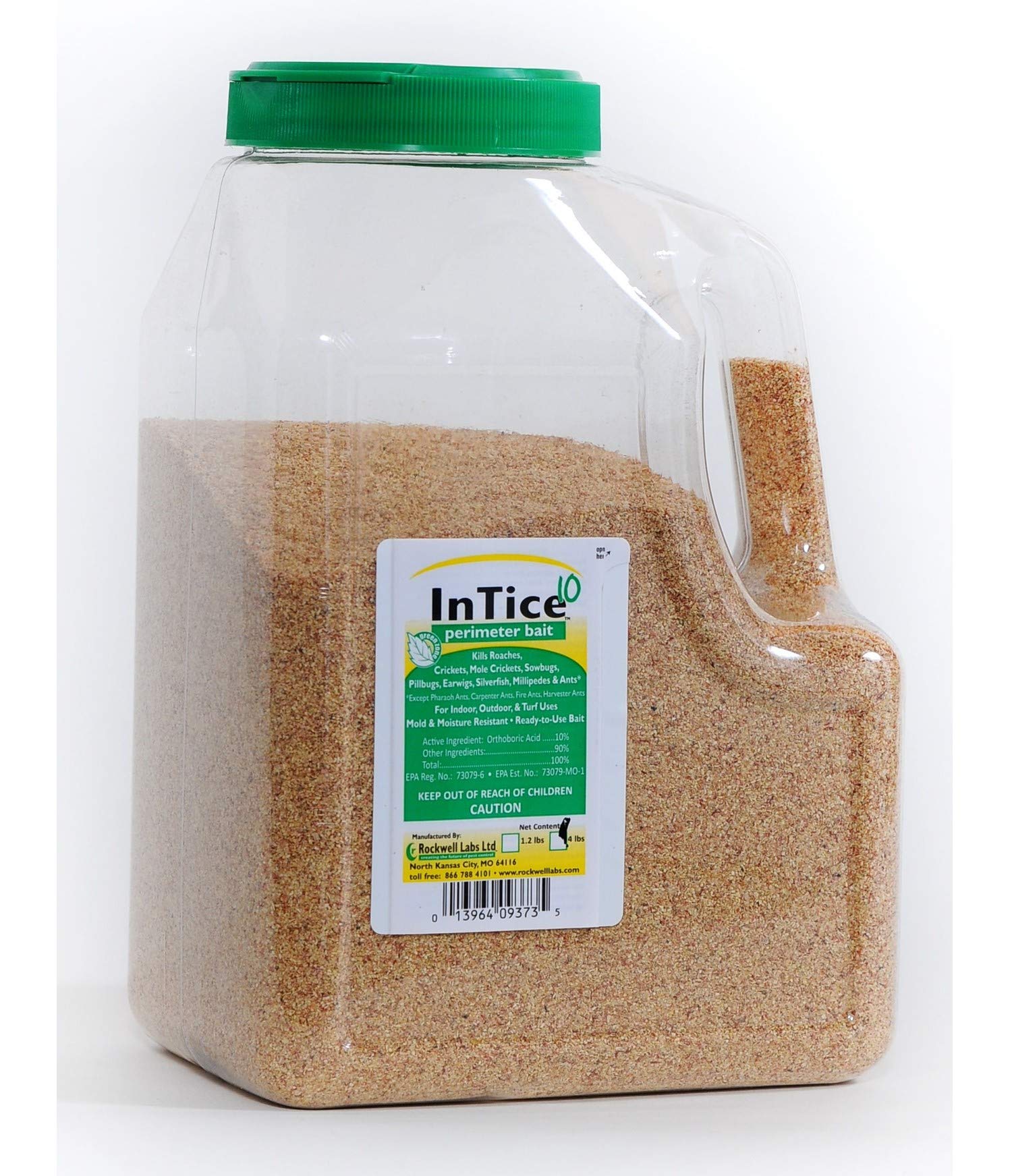 Rockwell Labs InTice 10 bait jar clearly shows a steady lure for targeted pest attraction.