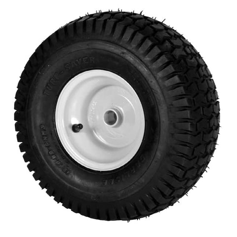 Rocky Mountain Goods 15x6-00-6 NHS lawn tire side with turf saver tread protects turf
