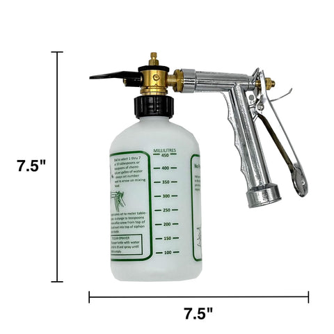 Rocky Mountain Goods hose sprayer dial setting demonstrates precise dilution control.