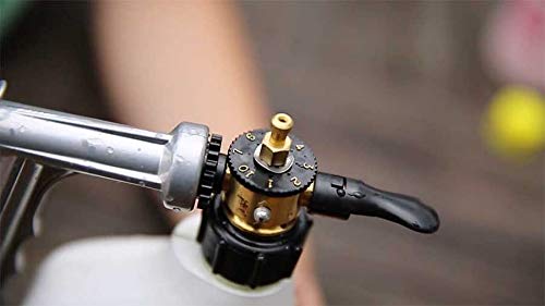 Rocky Mountain Goods hose sprayer measuring lines simplify accurate mixing.