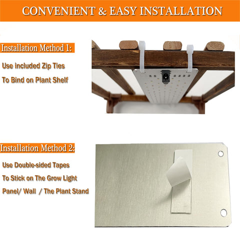 Rocoking Grow Light Panel dimming controls for adjustable intensity
