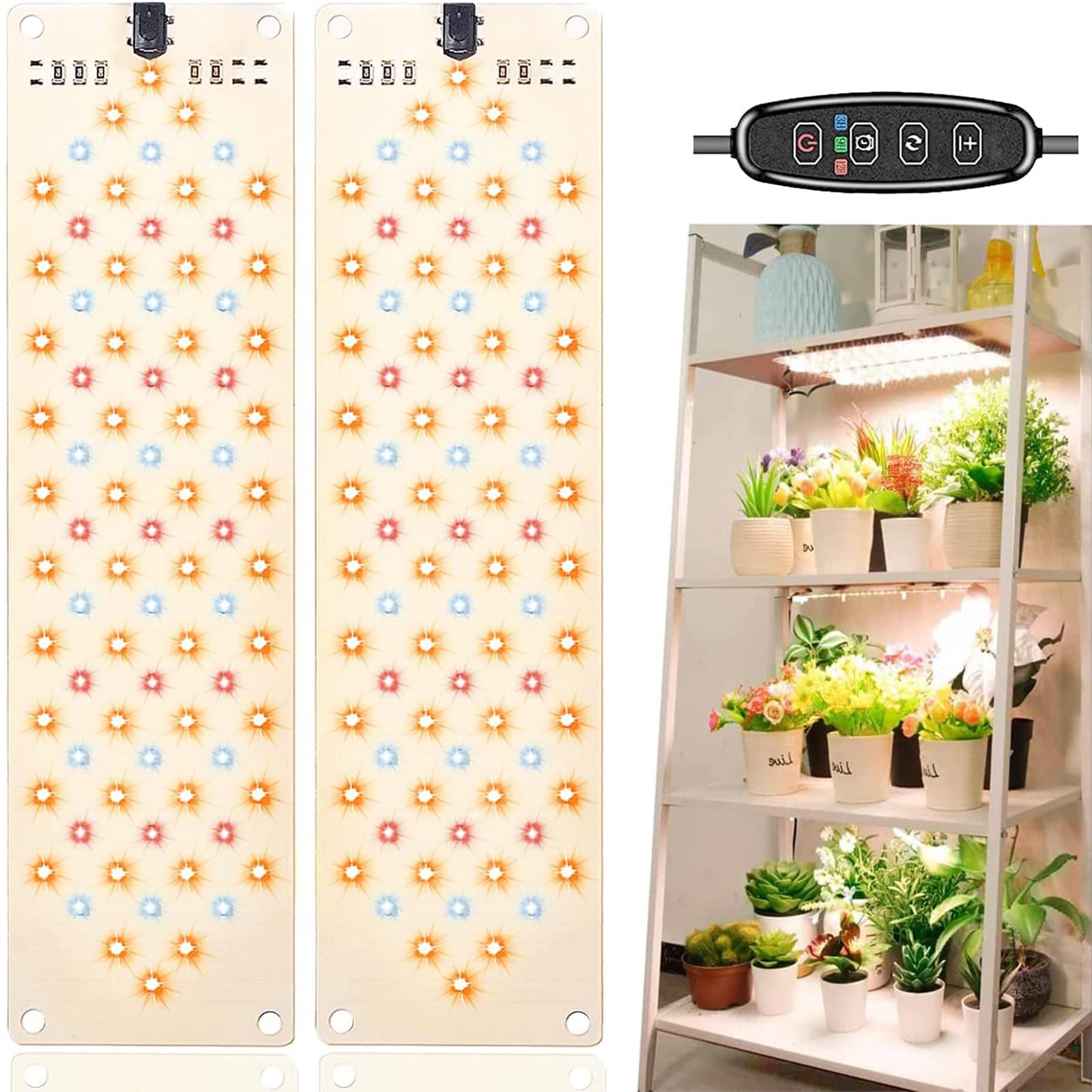 Rocoking grow light panel front view supports indoor seedling germination