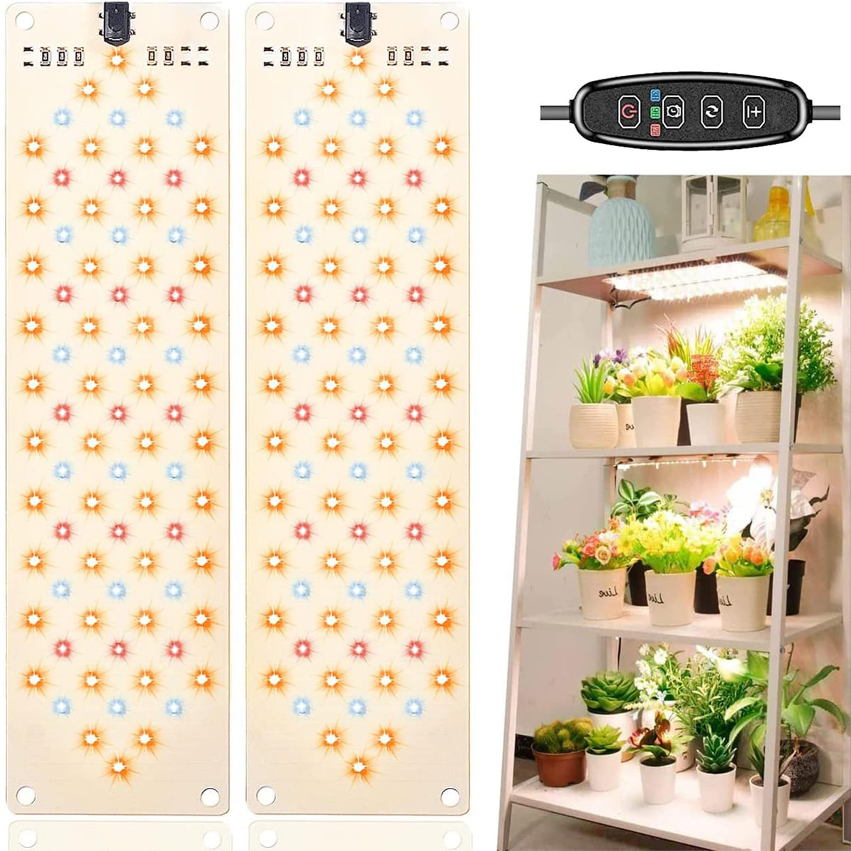 Rocoking grow light panel front view supports indoor seedling germination