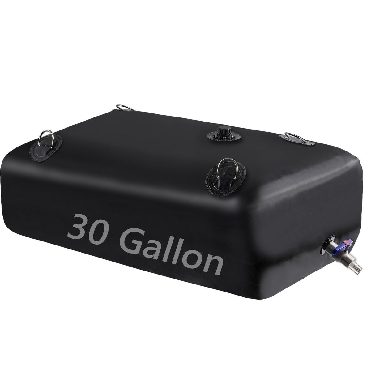 Rodelna foldable water tank with 30 gallons, perfect for camping or emergency water storage.