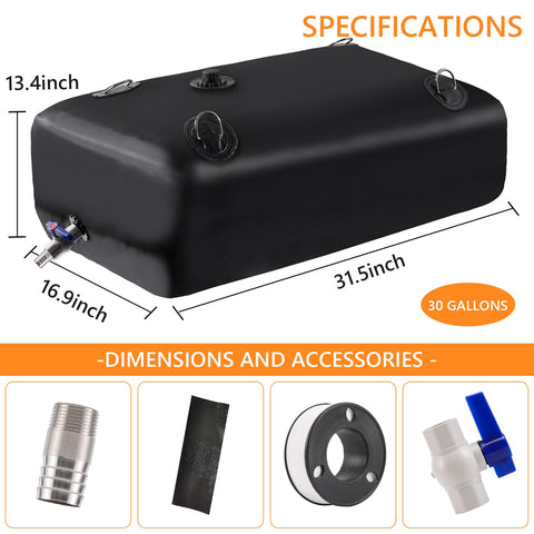 Rodelna hose kit included for convenient filling and dispensing.
