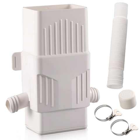 Rodelna rainwater diverter assembly demonstrating a durable, leak-free setup for efficient rain capture