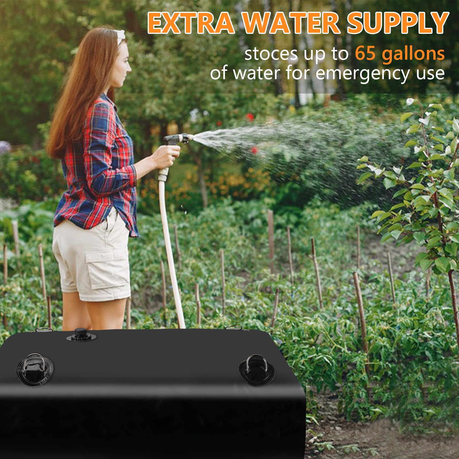 Rodelna water bladder spigot outlet enables easy water access.