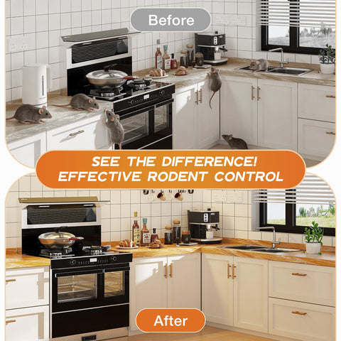 Rodent Deterrent coverage reaches up to 120 square feet per pouch.