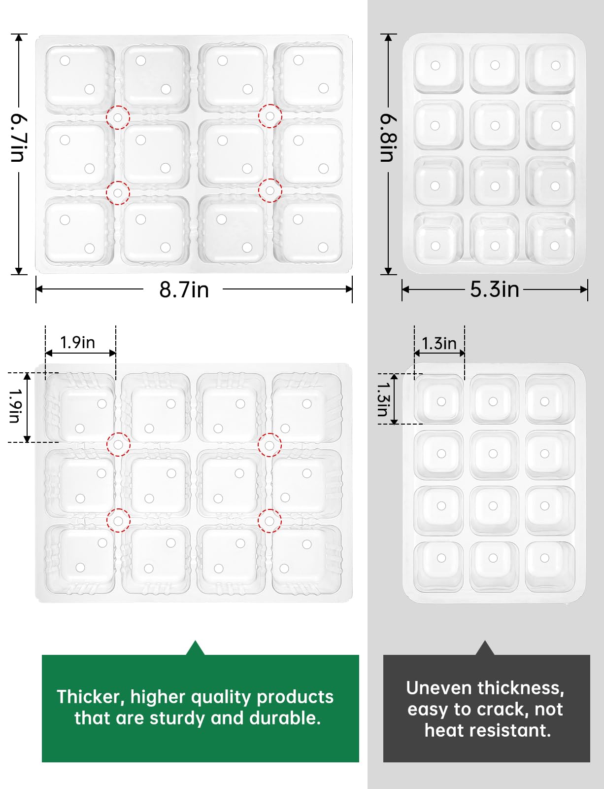 RODINTO adjustable humidity vents help maintain ideal moisture for seedlings.