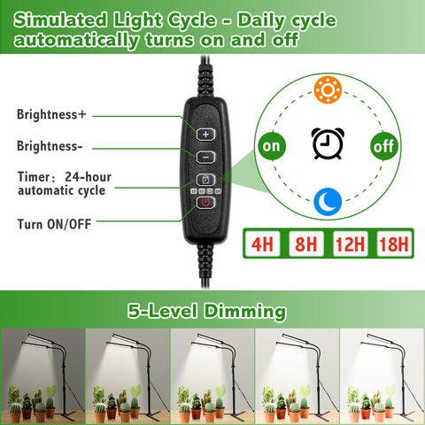 RODINTO auto-timer and dimming controls enable customized schedules