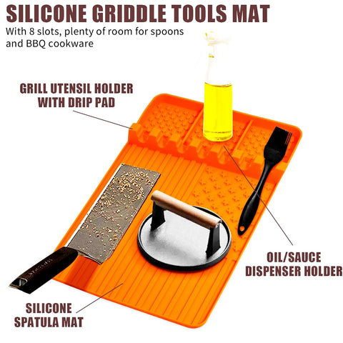 Rodnsurw anti-slip vertical stripe design prevents tool slips during cooking.