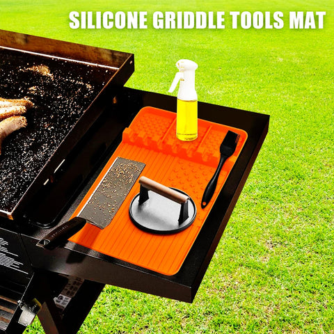 Rodnsurw dishwasher safe mat cleans quickly after grilling sessions.