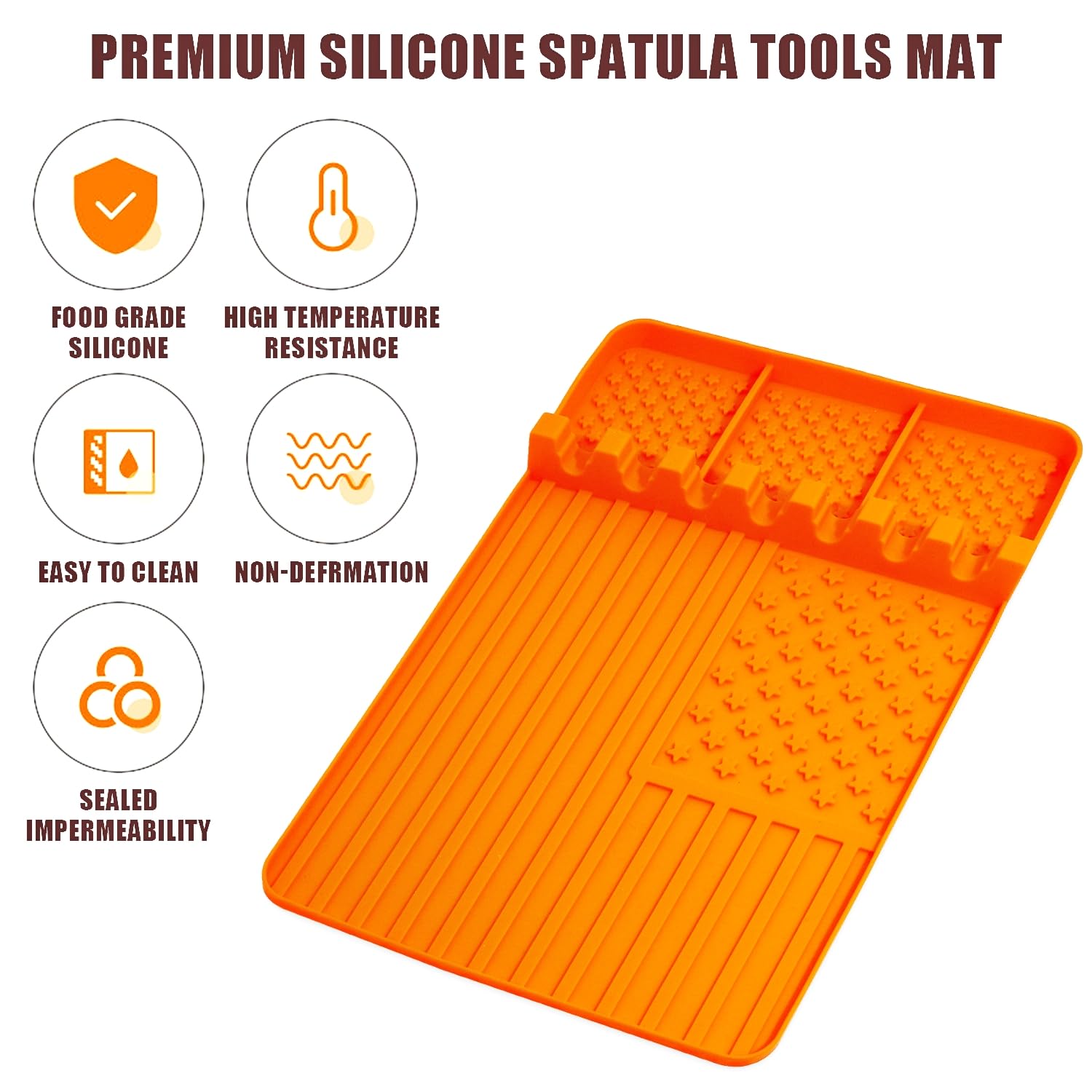 Rodnsurw silicone tool mat with drip pad catches drips and protects surfaces.