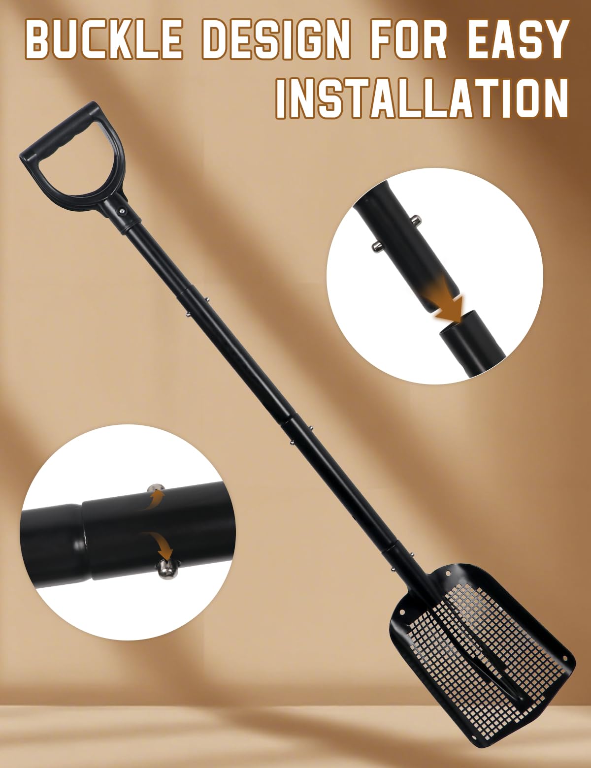 Roetelo garden yard cleanup tool handles dirt, rocks, and pet waste.