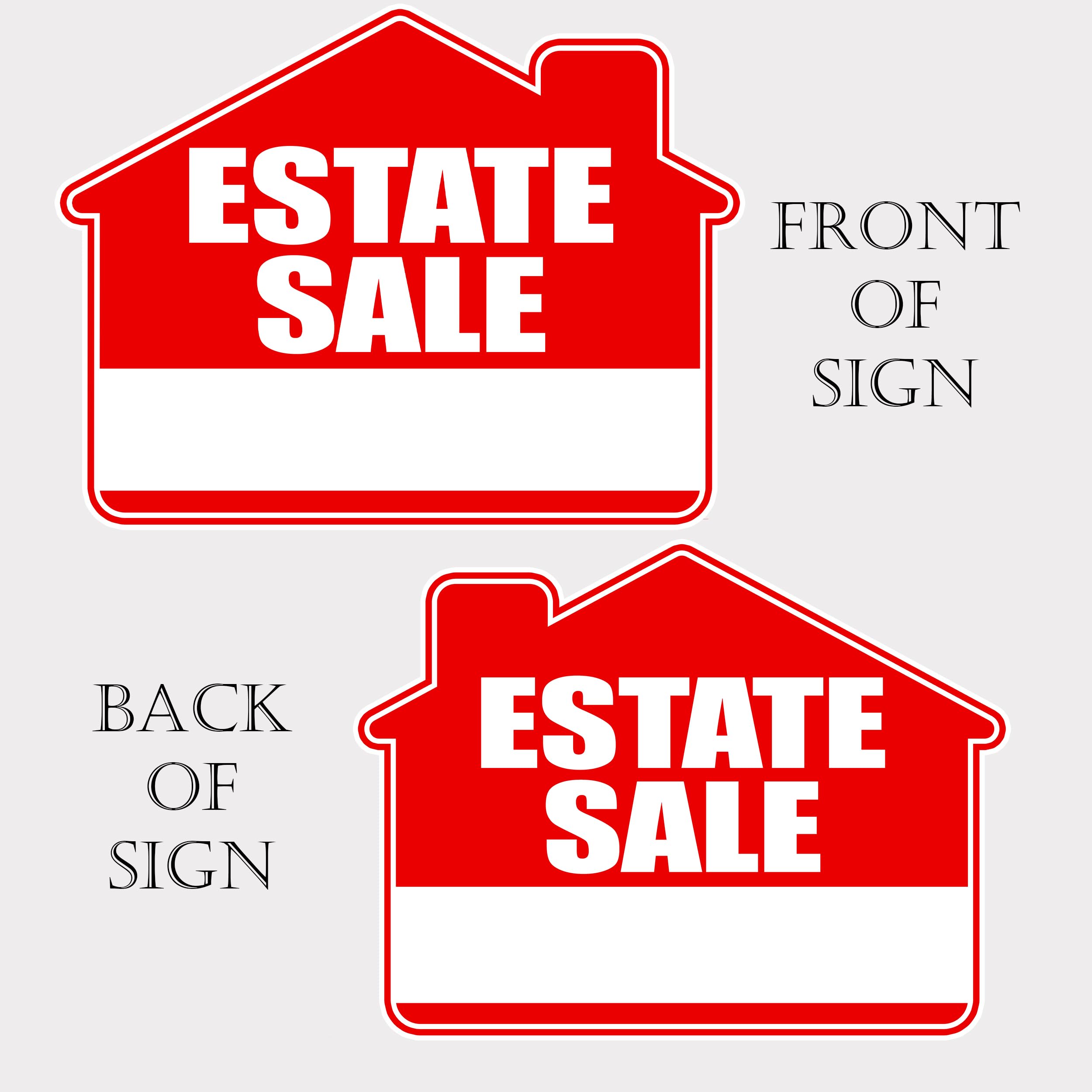Rogue River Tactical estate sign 17x13 double-sided for maximum exposure