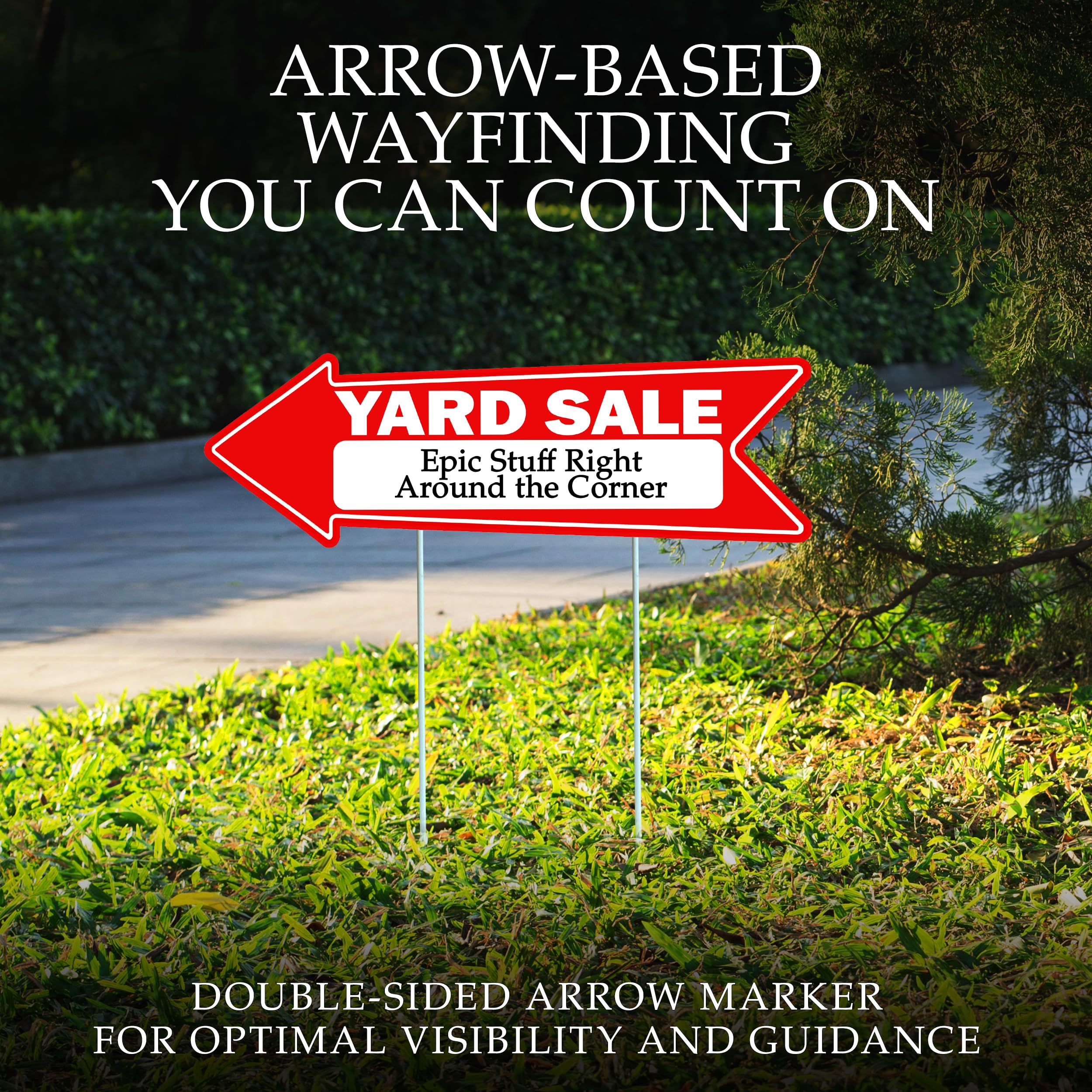 Rogue River Tactical two stakes per sign offer sturdy installation